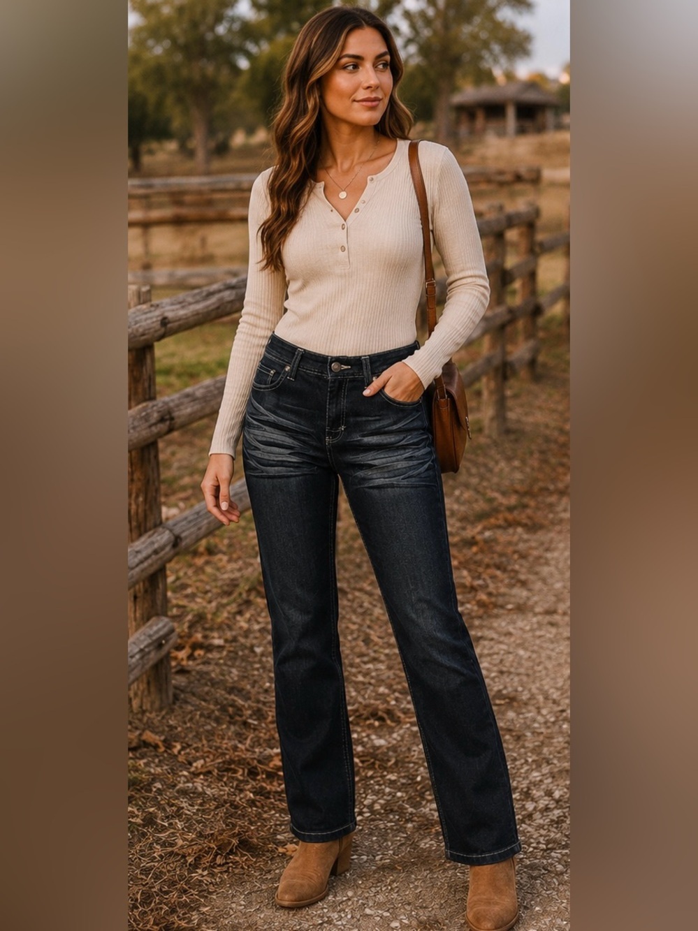 Pacific Blue Dark Wash Straight Leg Jeans | Classic Denim Mid Rise Women’s 28x28